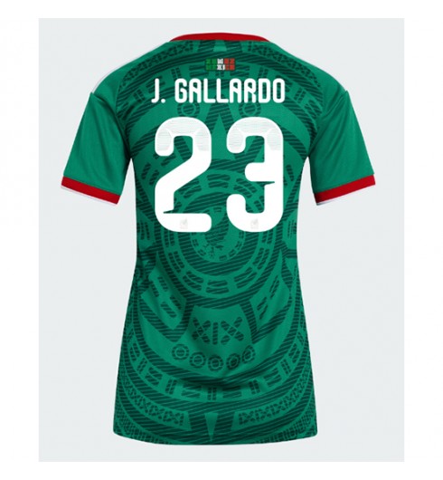 Meksiko Jesus Gallardo #23 Kotipaita Naisten MM-kisat 2026 Lyhythihainen Meksiko Jesus Gallardo #23 Kotipaita Naisten MM-kisat 2026 Lyhythihainen